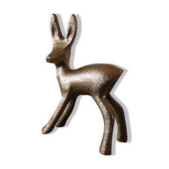 Minimalist gold metal fawn