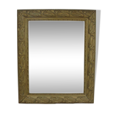 Mirror wooden gold stucco nineteenth 49 x 40 cm