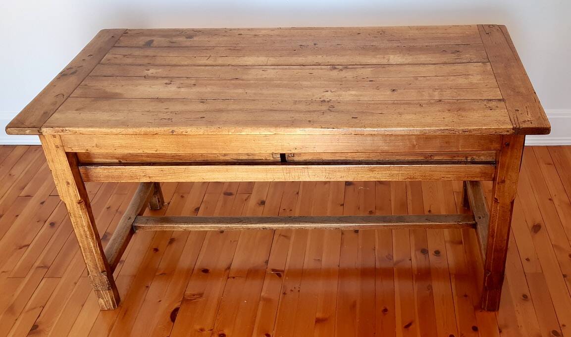 Table de ferme ancienne en bois de hêtre XIXème