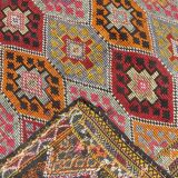 Large Kilim Rug, Vintage Rug, Home Decor rug, Turkish Kilim