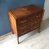 Vintage 1950's chest of drawers in golden oak