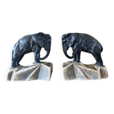 Pair of Art Deco plaster bookends