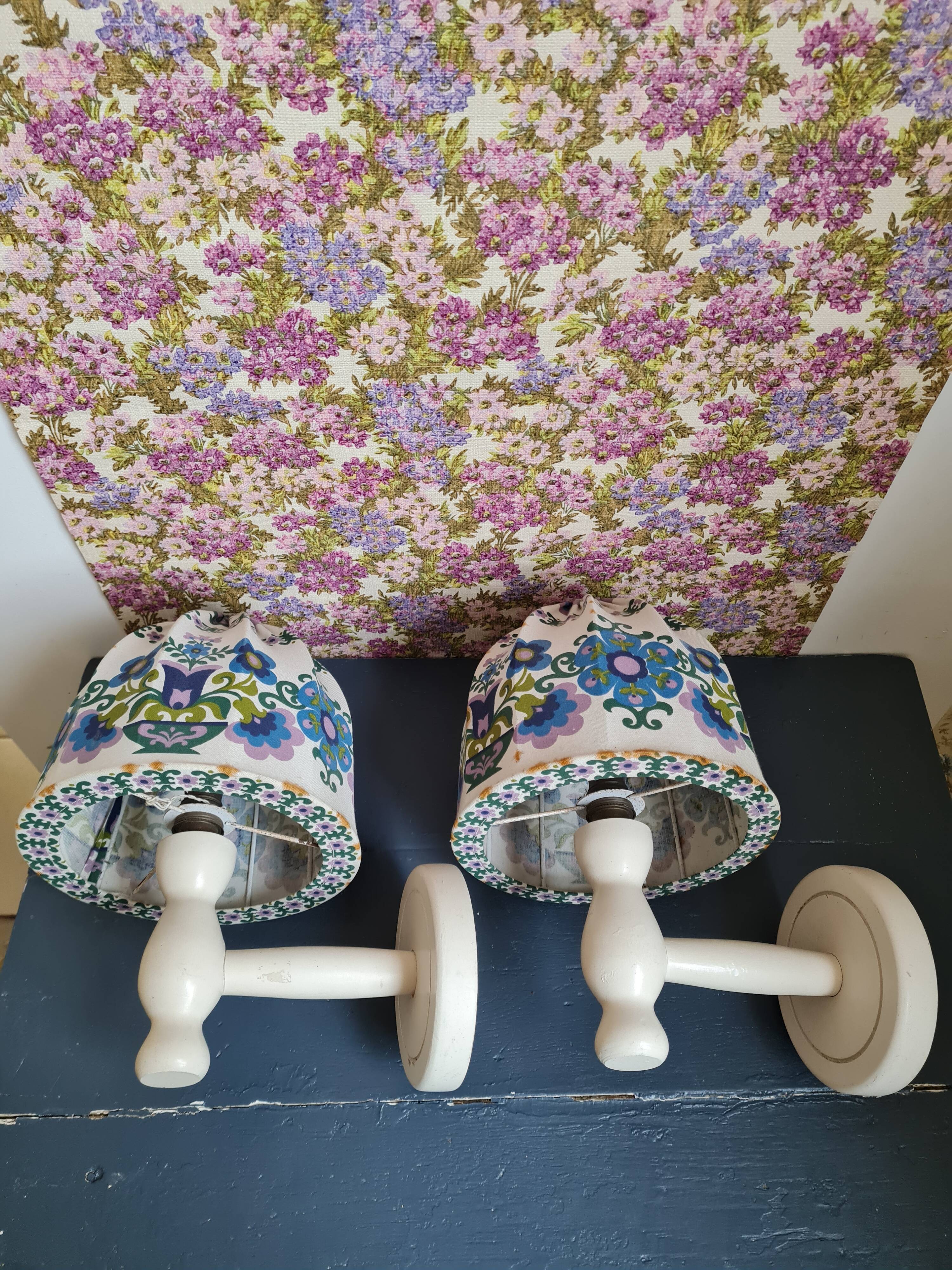 Pair of retro wall lamps