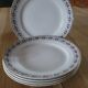 5 antique dessert plates