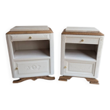 Pair of revisited 1930s bedside tables