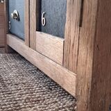 Vintage high sideboard in solid oak