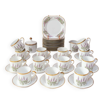 Hackefors coffee service "Ljung Calluna vulgaris" circa 1950 (39 PIECES)