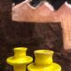 Yellow candle holders