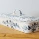 Comb holder or old Sarreguemines pen holder in earthenware, Bertha model