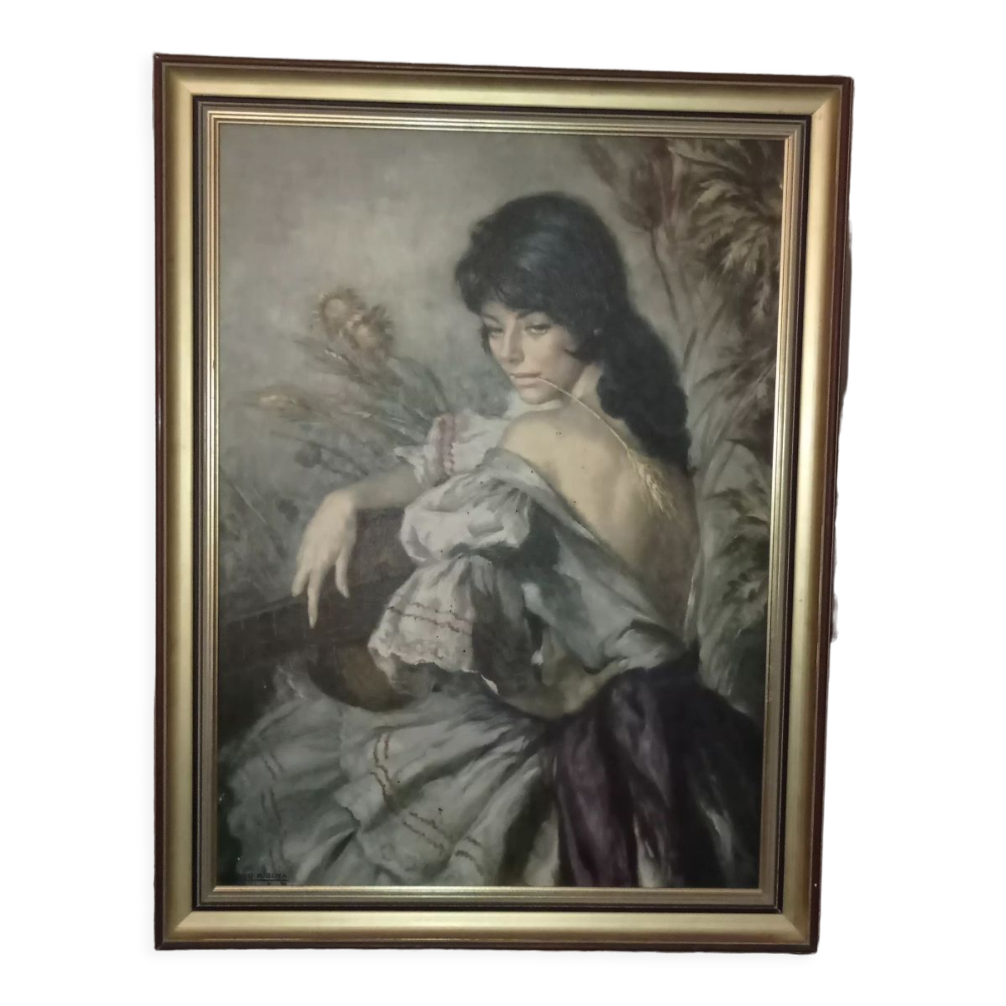 Portrait of a woman or painting