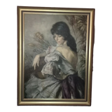 Portrait of a woman or painting