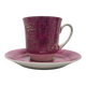 Vintage Polish cup and saucer from Ćmielów pottery, 1970s, set of 2