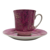 Vintage Polish cup and saucer from Ćmielów pottery, 1970s, set of 2