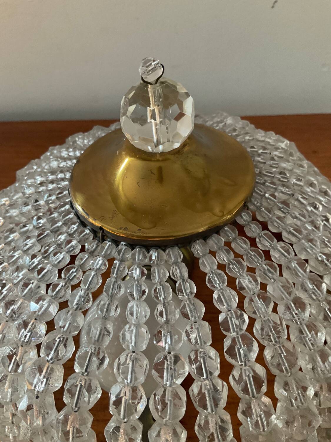 Vintage ceiling light with tassels from the 70s