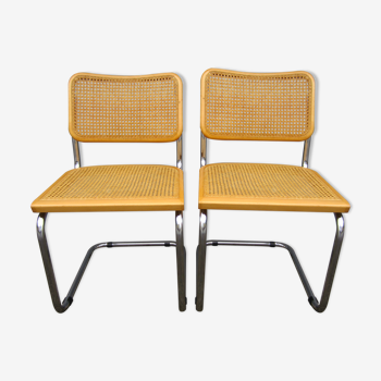 Pair of Cesca B32 chairs by Marcel Breuer