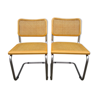Pair of Cesca B32 chairs by Marcel Breuer