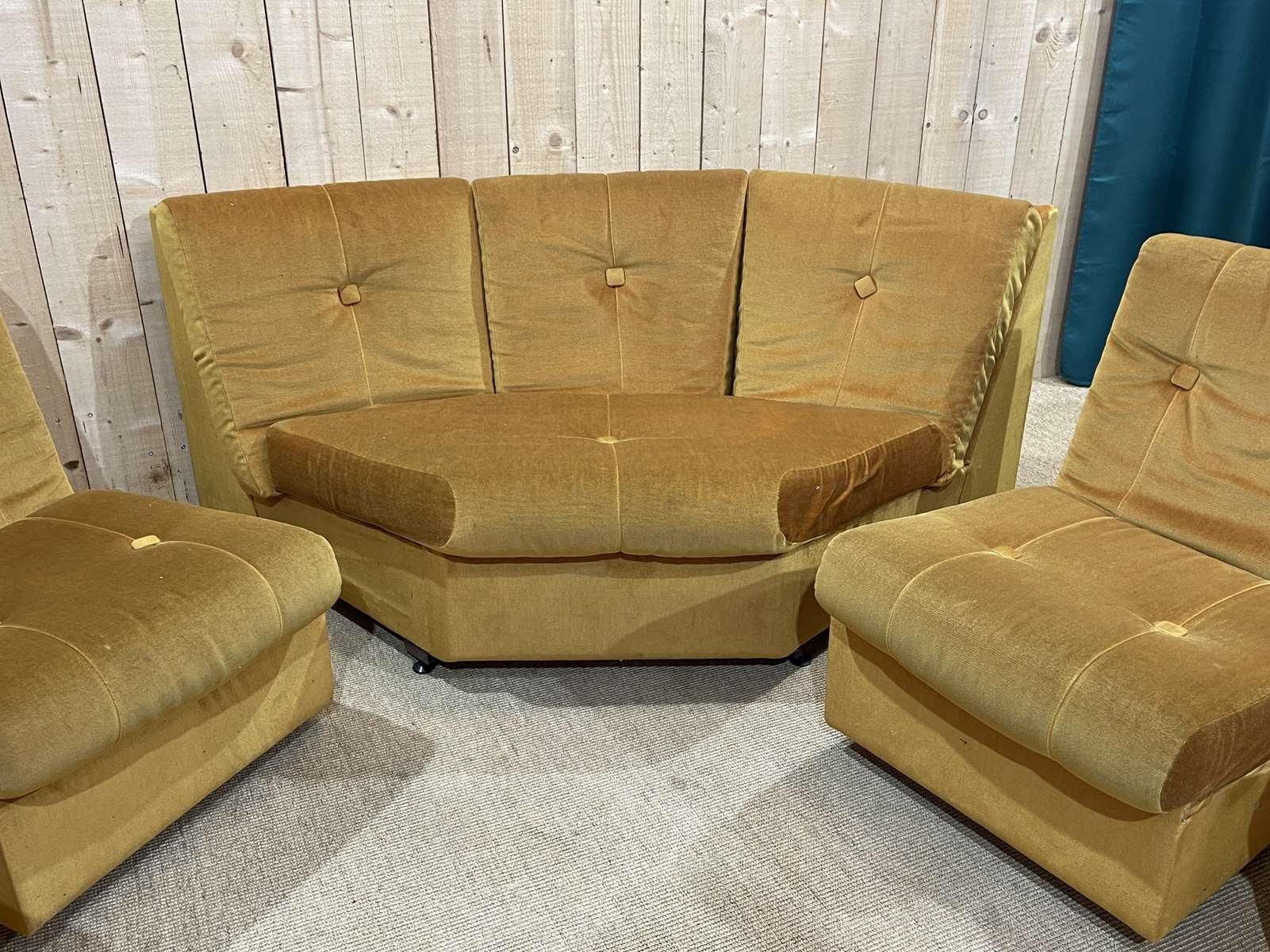 Steiner modular sofa from the 1970s in 5 blocks