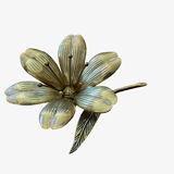Cendrier fleur en laiton vintage
