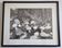 Vintage silver gelatin photograph of mushrooms framed, 1970s, 52x42 cm.