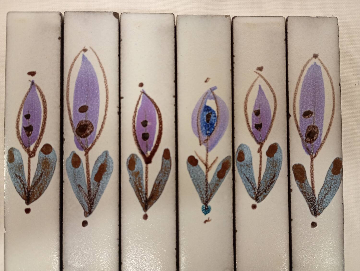 Set of 6 ceramic knife rests