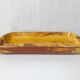 signed mixed earth ceramic tray with marbled effect