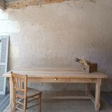 Solid wood farmhouse table
