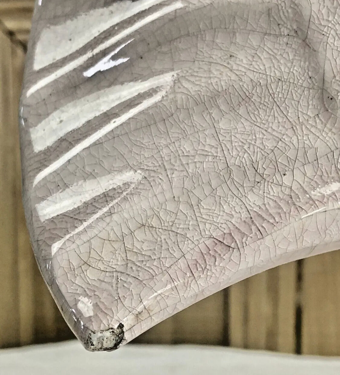 Cracked ceramic fish Art Deco Le Jan