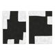 2 black and white modern art prints