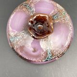 Purple round ceramic box