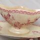 Saucière in iron earth of Gien model Pink hawthorn