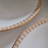 Set of 10 porcelain dessert plates