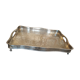 Silver metal tray