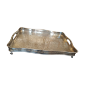 Silver metal tray