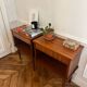 Pair of vintage bedside tables with compass feet