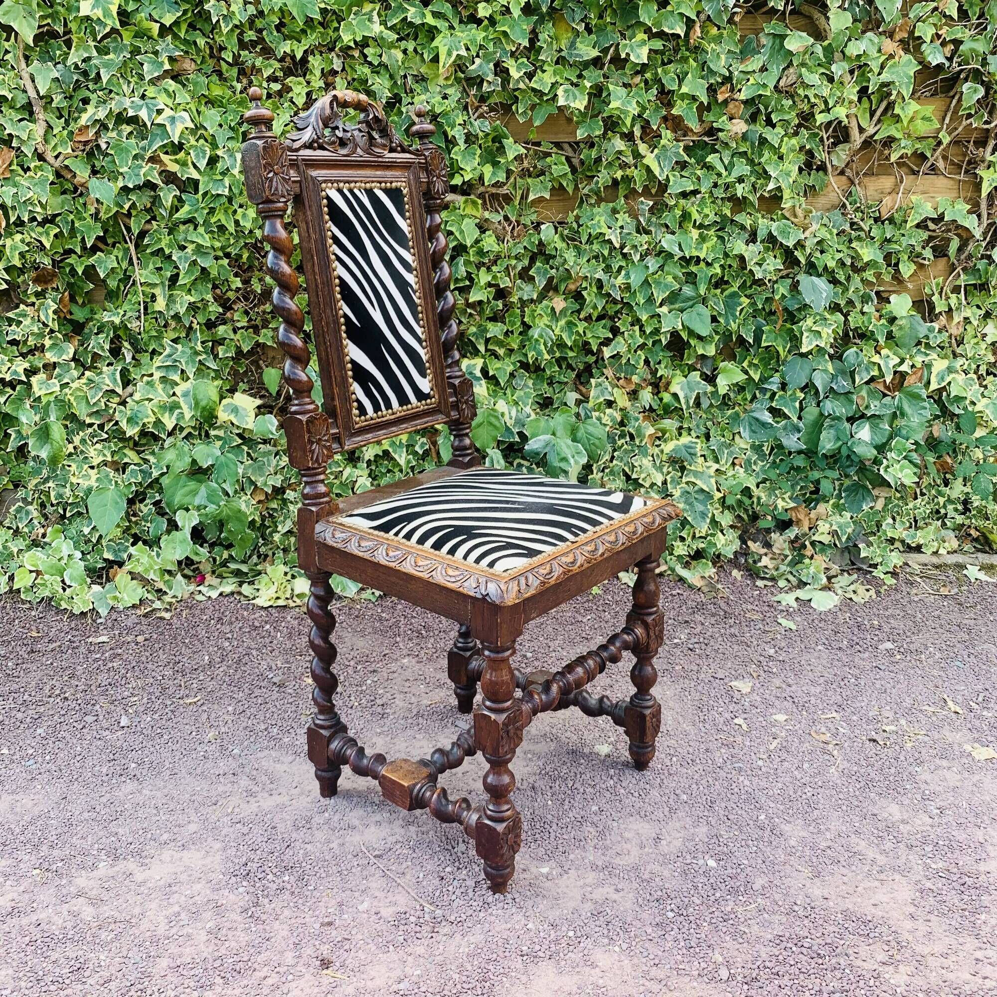 Antique carved wooden chair