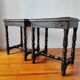 Pair of old Jacobean style sofa ends