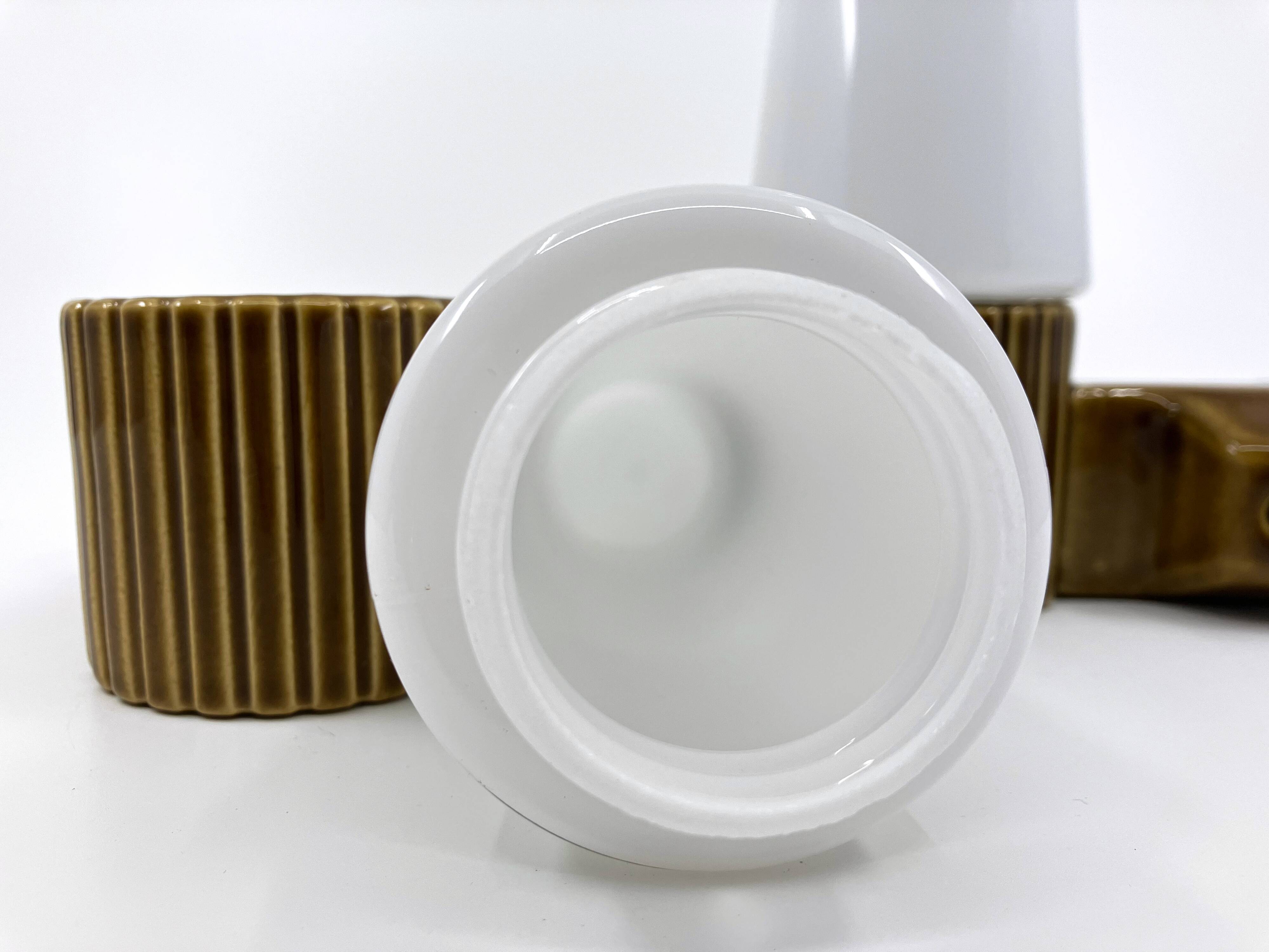 Ifö ceramic/opal glass wall lights • ref 6020 • Hans-Agne Jakobsson