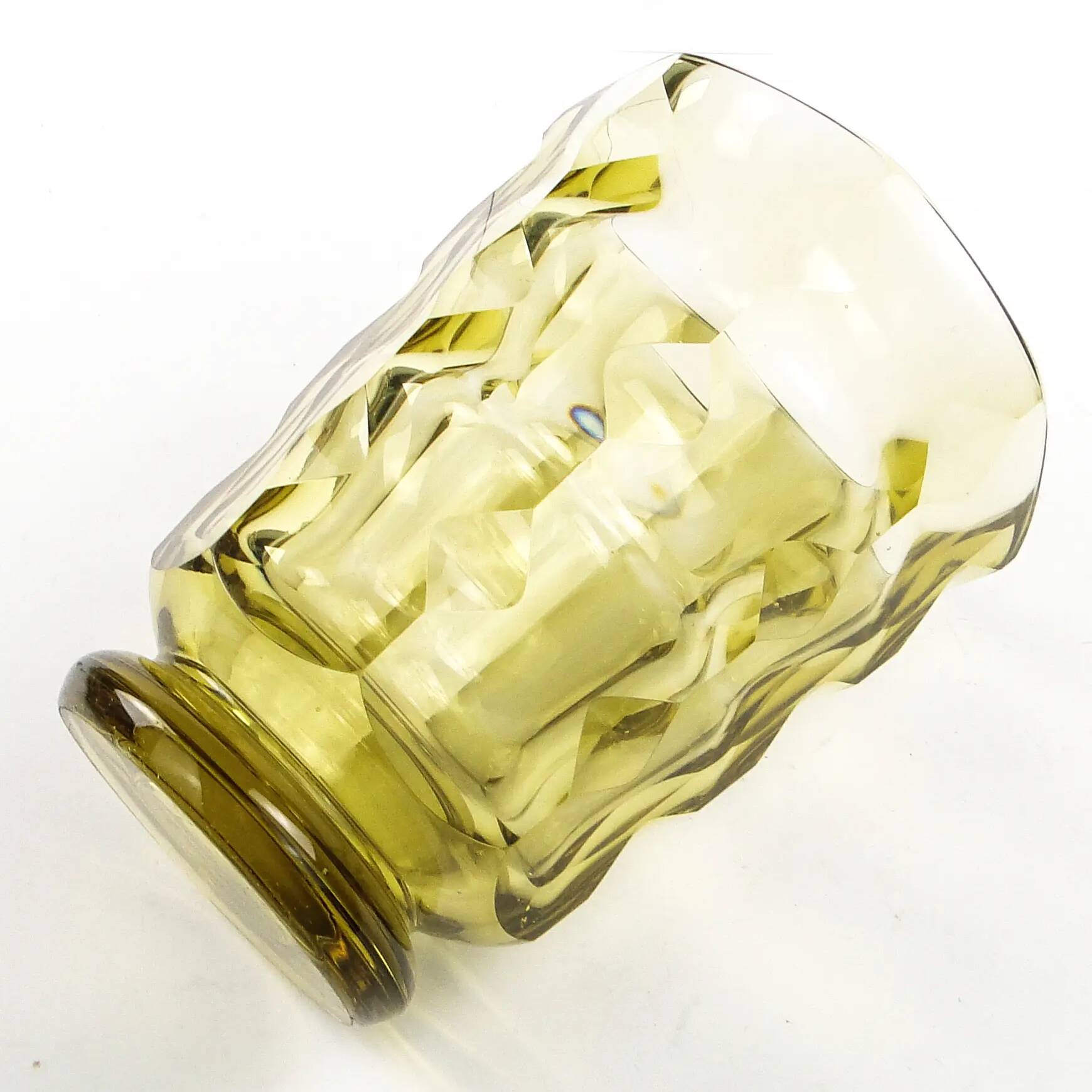 Vase, Art Deco, crystal, Moser, Czechoslovakia, 1930s