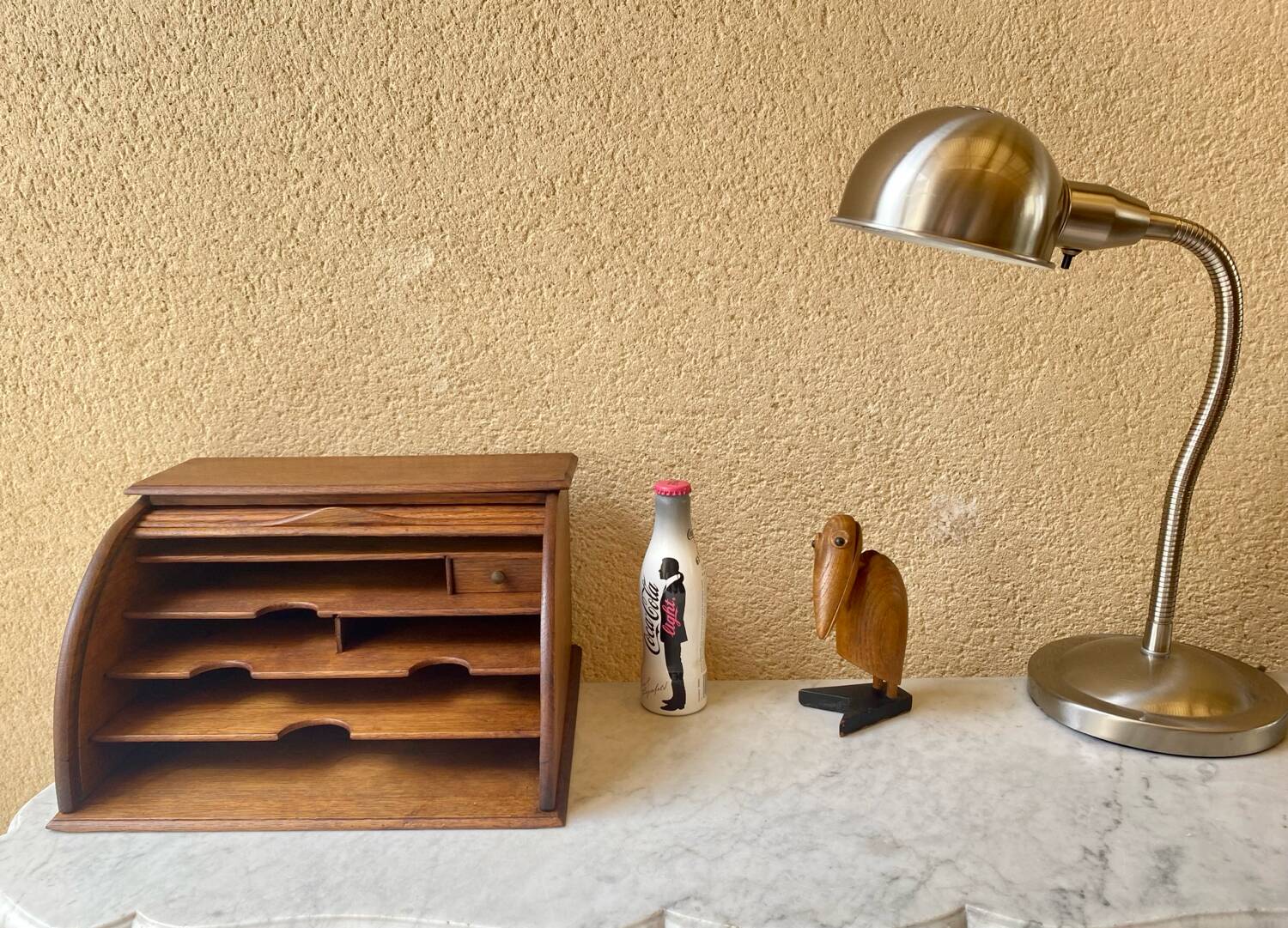 Office storage with plain curtains France JM Paillard vintage design bauhaus art deco 1900