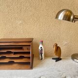 Office storage with plain curtains France JM Paillard vintage design bauhaus art deco 1900