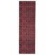 Vintage Turkish Oushak Handmade Wool Cotton Red Runner Rug 78x258