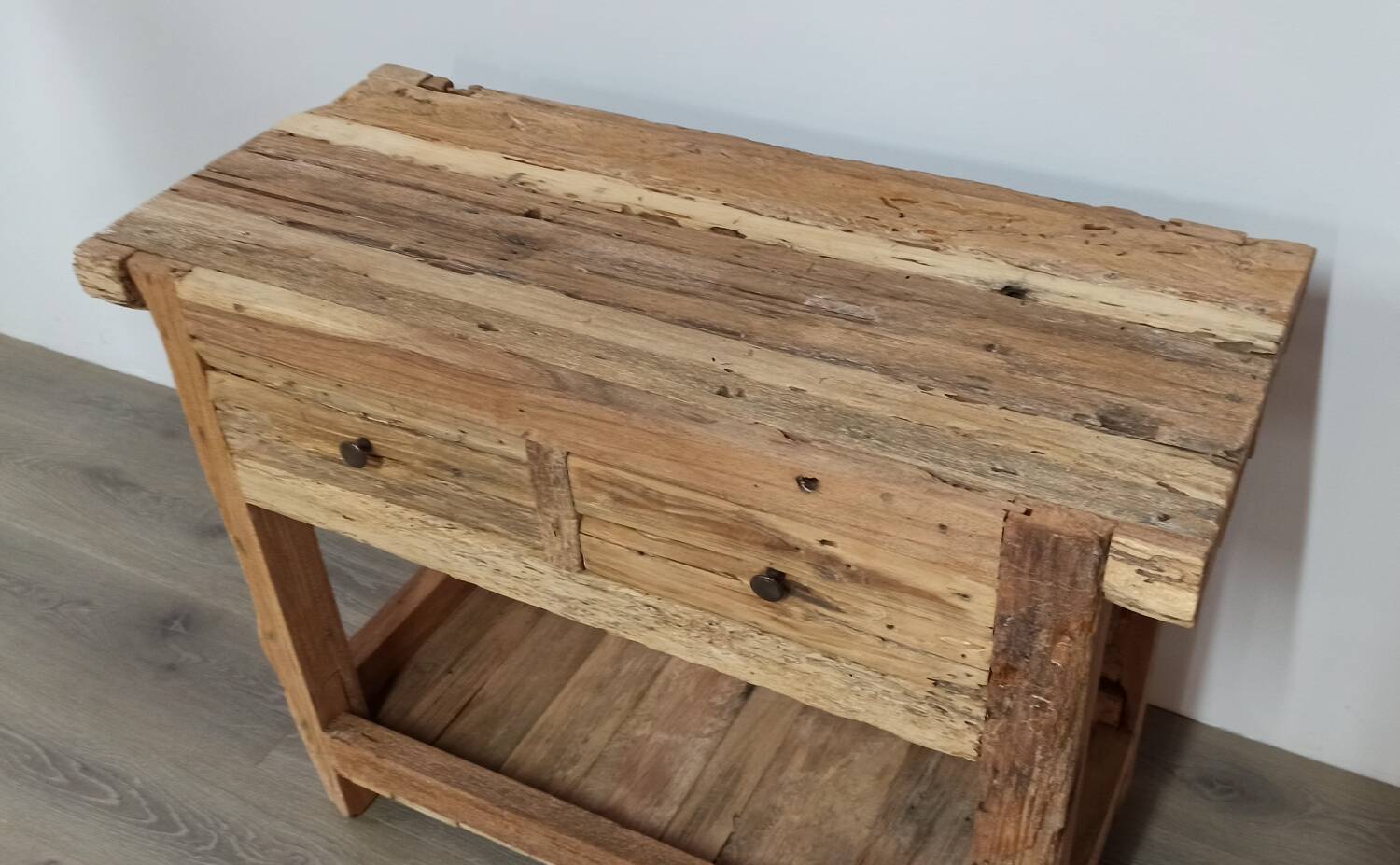 Small wooden console