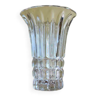 Tulip vase in cast crystal