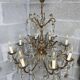 Vintage bronze chandelier
