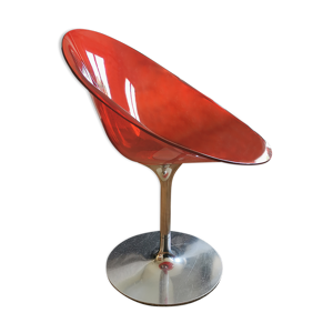 Chaise pivotante eros rouge design par starck