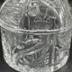 Bohemian crystal bonbonnière 24% PbO – Bohemia Czechoslovakia – Box