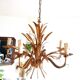 Hollywood Regency style ear of wheat chandelier, circa 1960