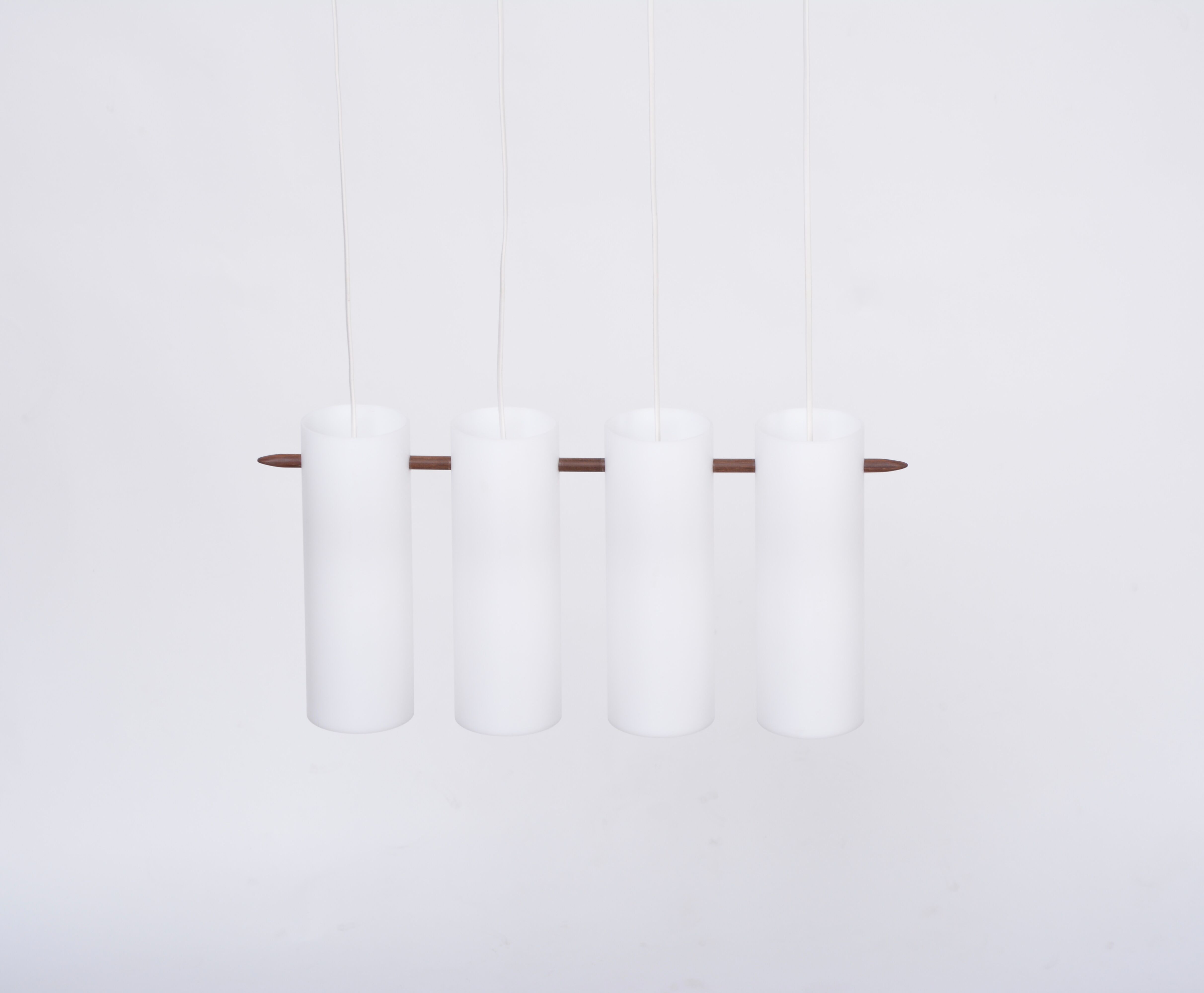 Swedish Mid-Century Modern pendant lamp model 538 by Uno & Östen Kristiansson for Luxus