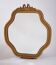 Antique Gold Mirror with Faceted Glass, 1800s
