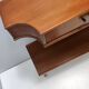 Entryway Set of Wall Mirror, Walnut Console and Bench by Brugnoli, Italy